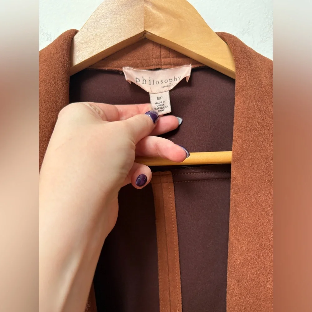 Philosophy Faux Leather Jacket - Picture 4 of 9